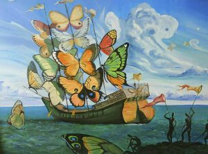 Salvador Dali Butterfly Boat